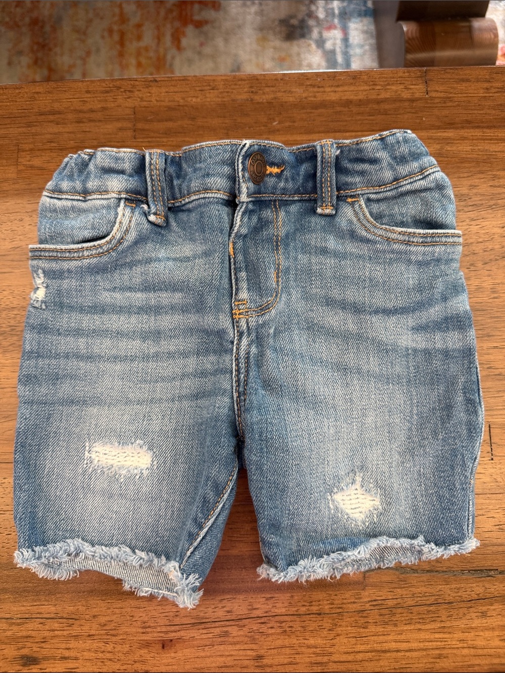 OshKosh B'gosh Light Blue Distressed Denim Kids Shorts